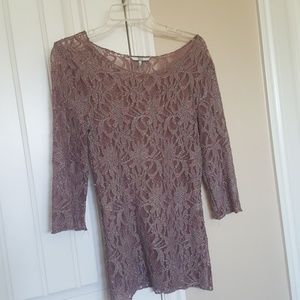 BKE Rose lace top